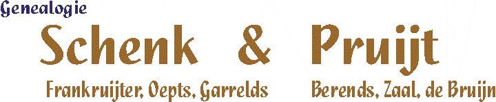 Genealogie Familie Schenk & Pruijt